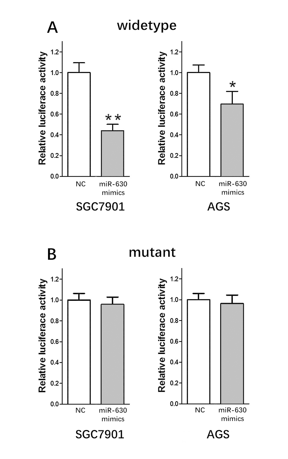 miR-630 is the direct target of circRNA