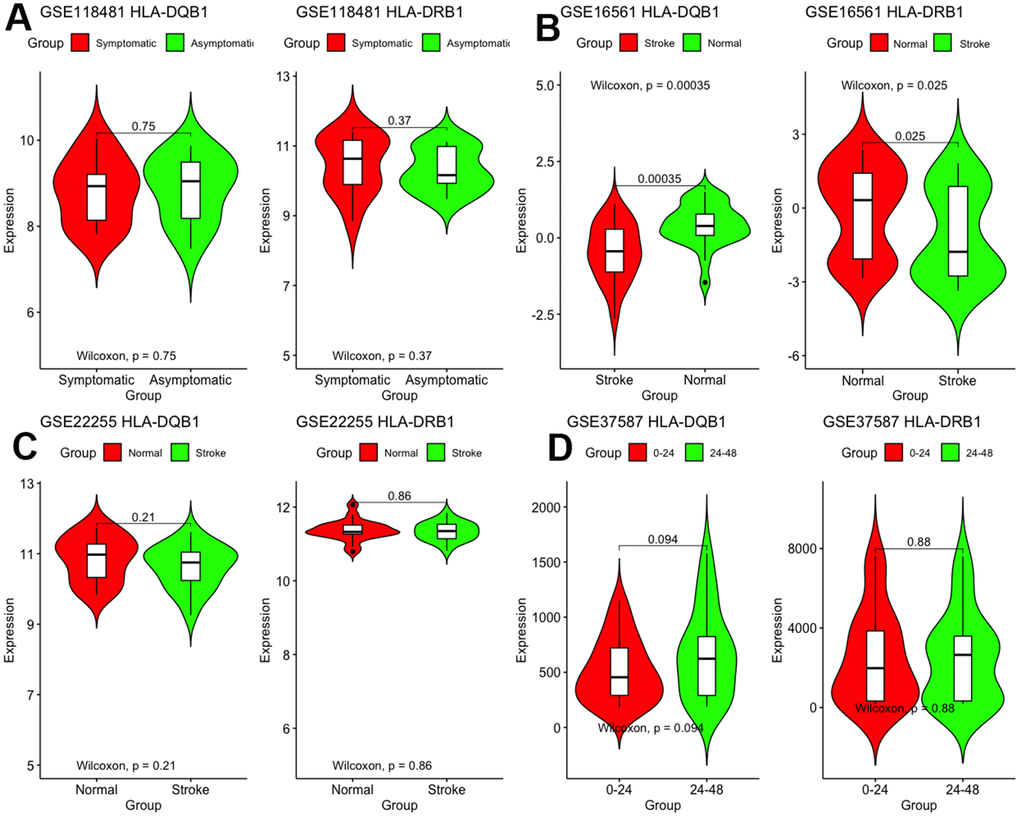 Validation of mRNA expression of interest in different datasets.