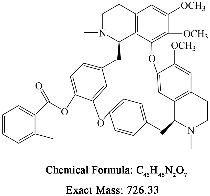 Chemical structure and formula of BBD24.