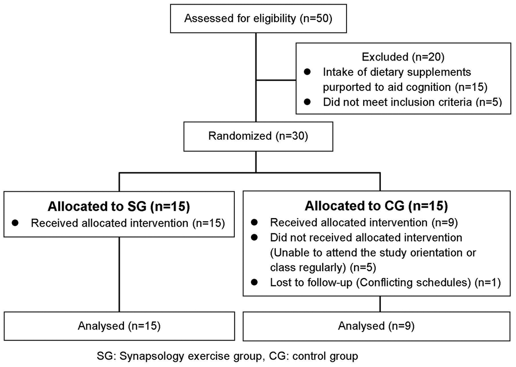 Flow diagram of participants in the trial.